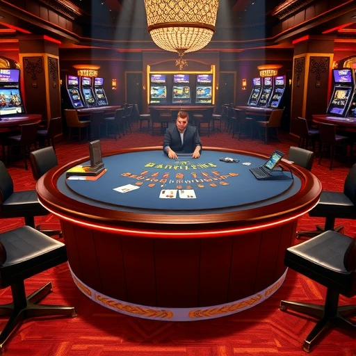 Live Dealer Blackjack table with professional dealer and real-time game interface